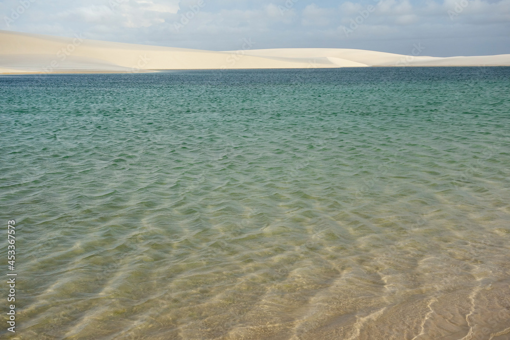 Lencois Maranhenses national park, Brazil. Dunes and lagoons, paradise tourist destination