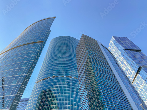 Skyscrapers of Moscow City  Russia  Moscow