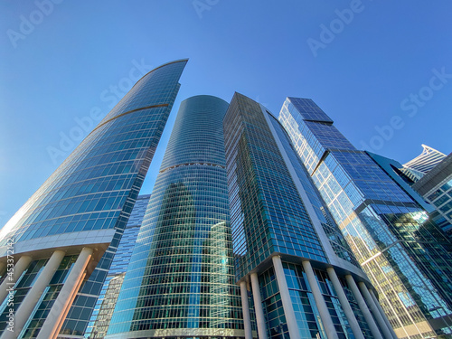 Skyscrapers of Moscow City  Russia  Moscow
