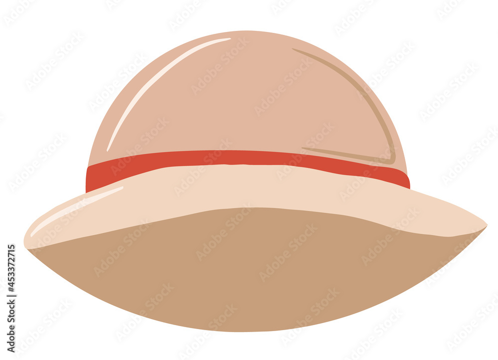 Women's hat, clothing item or accessory, cute hat, summer accessory, straw hat, stylish and simple style, cartoon illustration, vector drawing, Print Women's hat, clothing item or accessory, cute hat, summer accessory, straw hat, stylish and simple style, cartoon illustration, vector drawing, Print