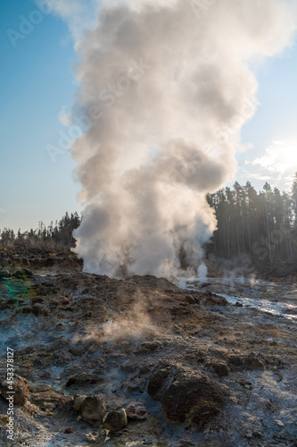 Steamboat Geyser in Yellowstone National Park