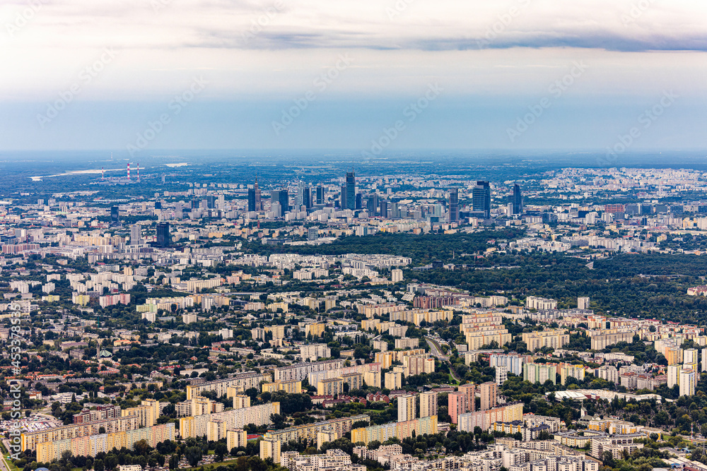 Warszawa - zdjęcie lotnicze z 500 m