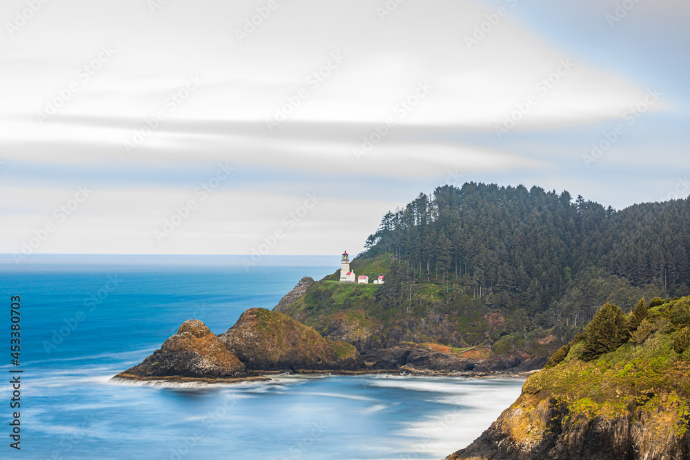 The Heceta Head lighthouse on the Oregon coast.