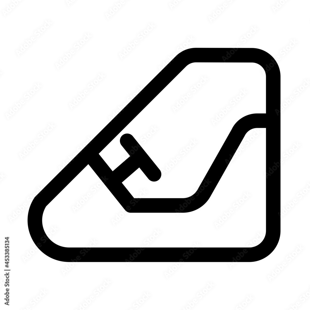 Bumper Car Line Icon Vector Bumper Car Line Icon Vector