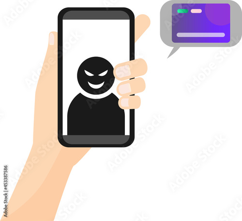 スマホ 表示 悪い人物 アイコン クレジットカード 要求