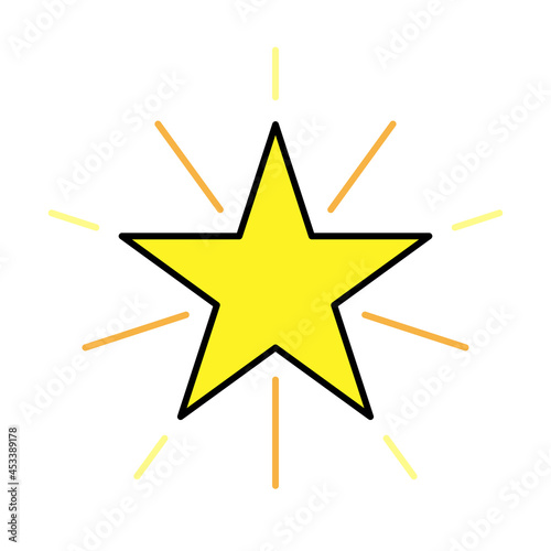 Vector illustration of star symbol.