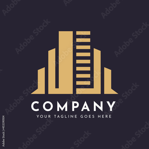 Building construction logo design photo