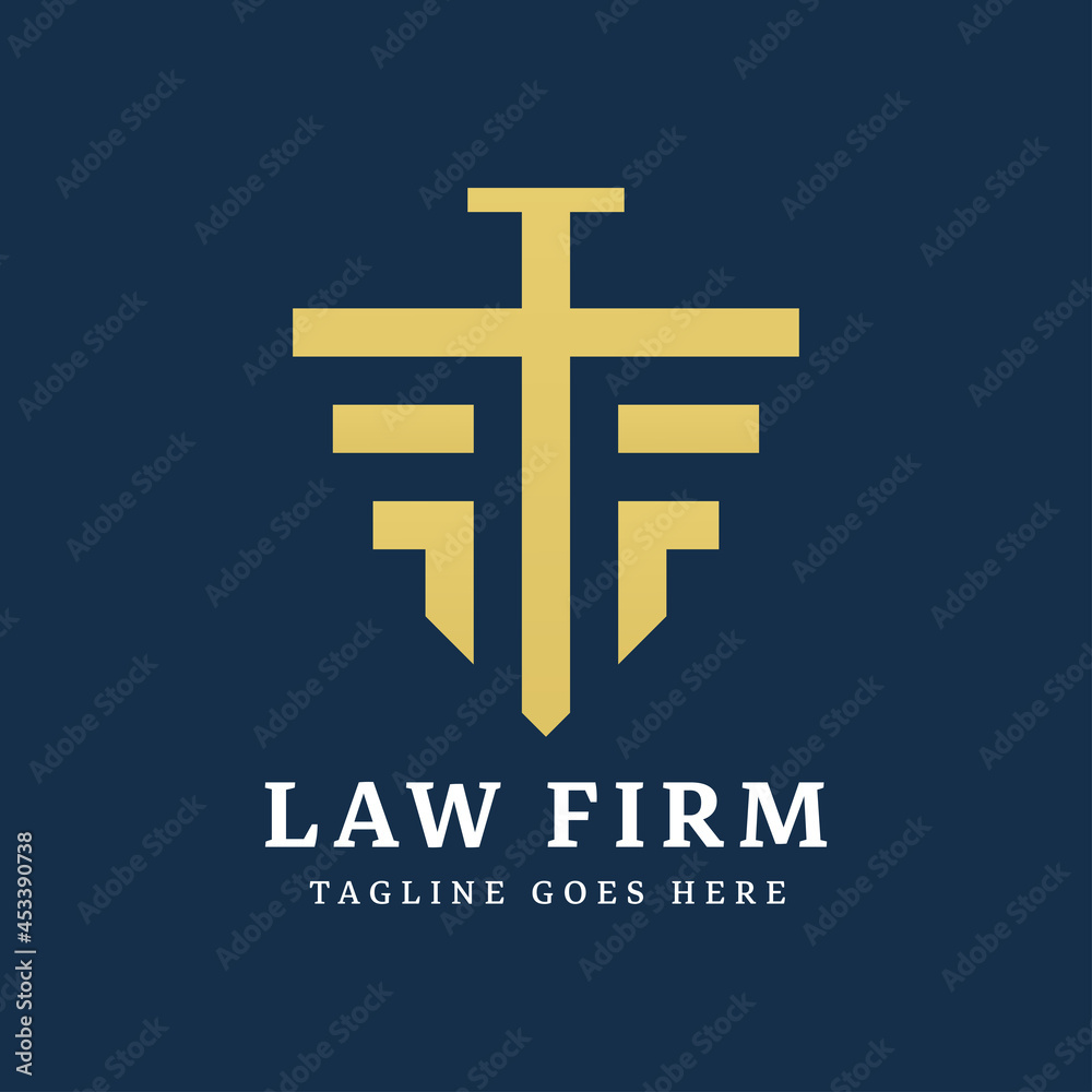Fototapeta premium Law logo designs
