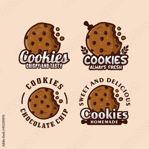Cookies vector design logo Collection