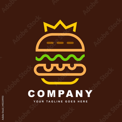 Royal burger logo design