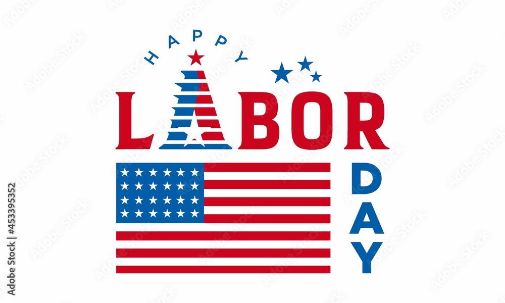 Labor day, Holiday in United States celebrated on first monday in September, vector illustration