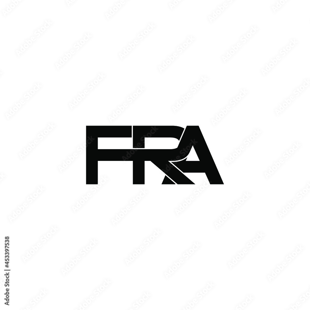 Obraz premium fra initial letter monogram logo design