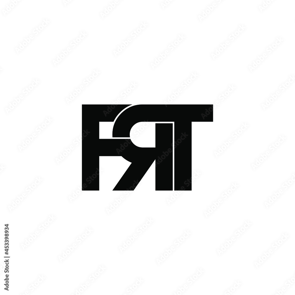 Obraz premium frt initial letter monogram logo design