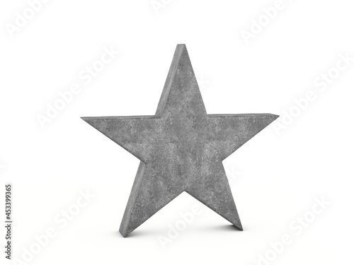 Concrete star symbol