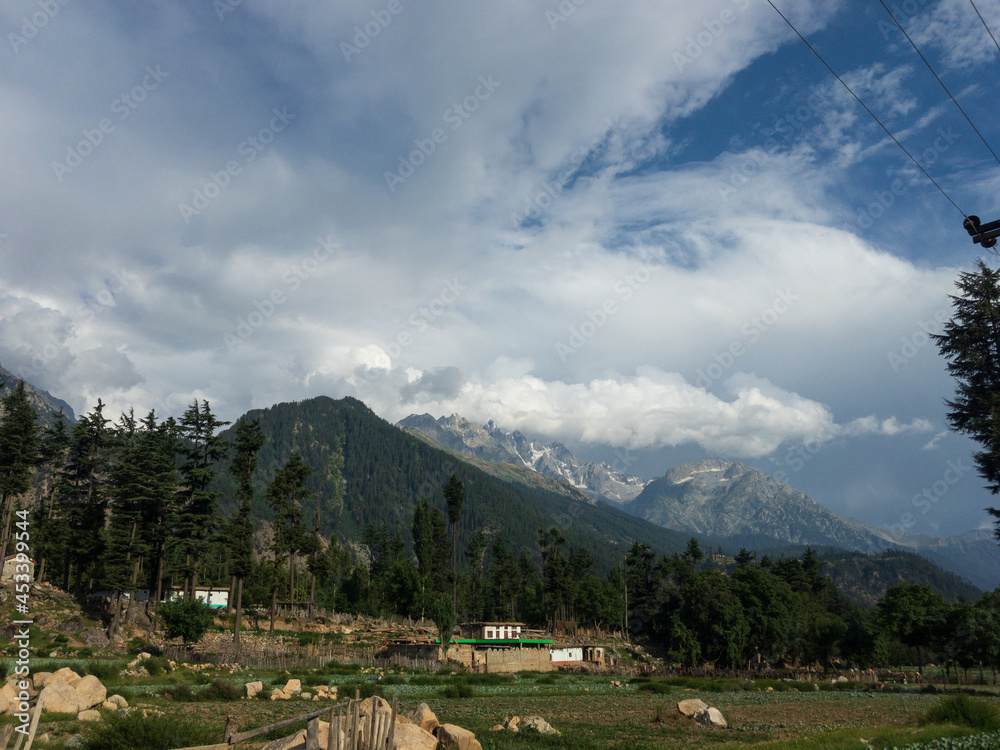 A village in Kalam Swat valley of Pakistan