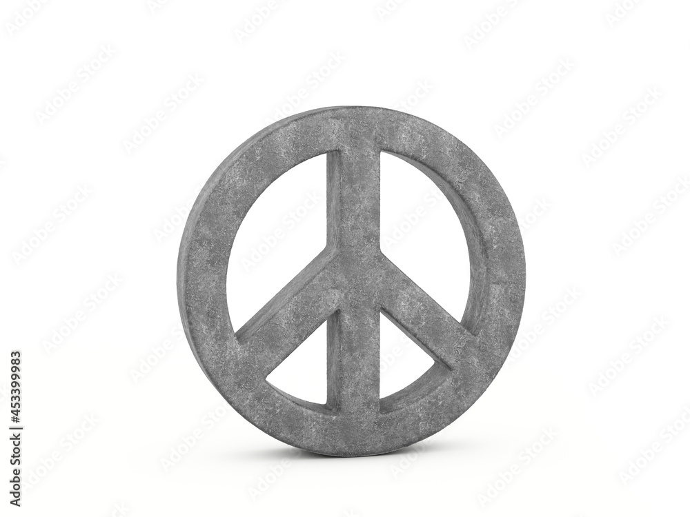 Concrete peace symbol Concrete peace symbol