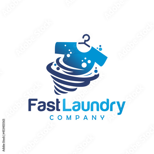 washing laundry logo icon vector