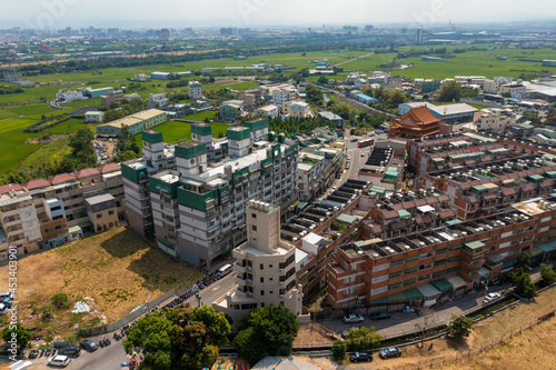 台湾南部の台中市周辺をドローンで空から撮影した空撮写真 Aerial photographs of the Taichung area in southern Taiwan taken from the sky with a drone.