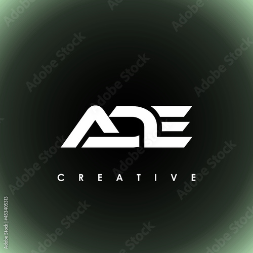 ADE Letter Initial Logo Design Template Vector Illustration photo