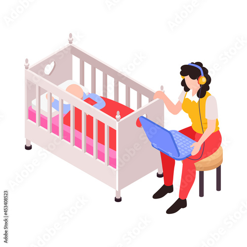 Mum Isometric Icon