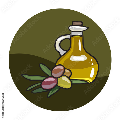 Cute olive oil bottle