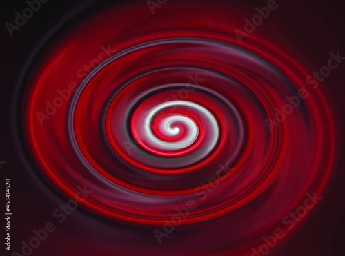 Vector illustration of red black and white color twirl