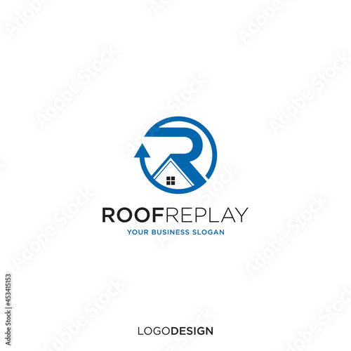 Free Download ROOF REPLAY LOGO DESIGN VECTOR - GFXLoad
