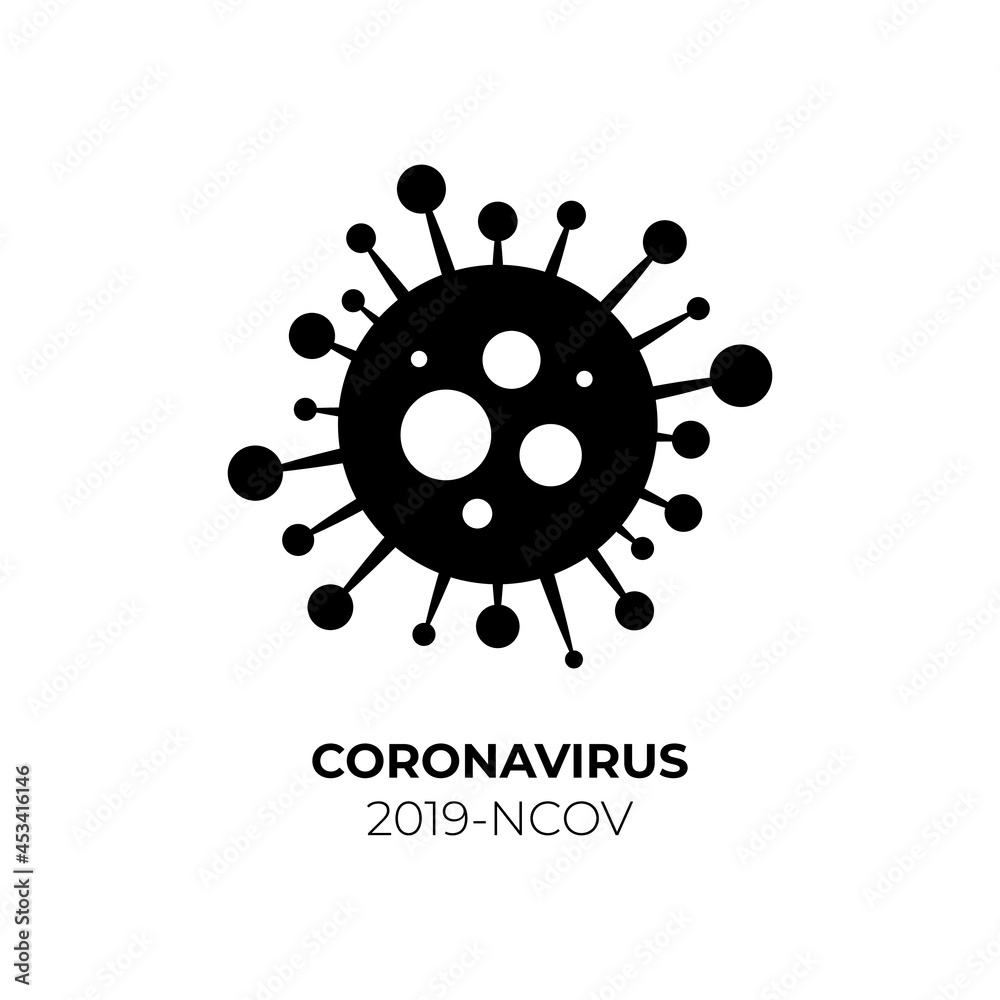 CoronaVirus covid-19 molecular model Virus, vector illustration