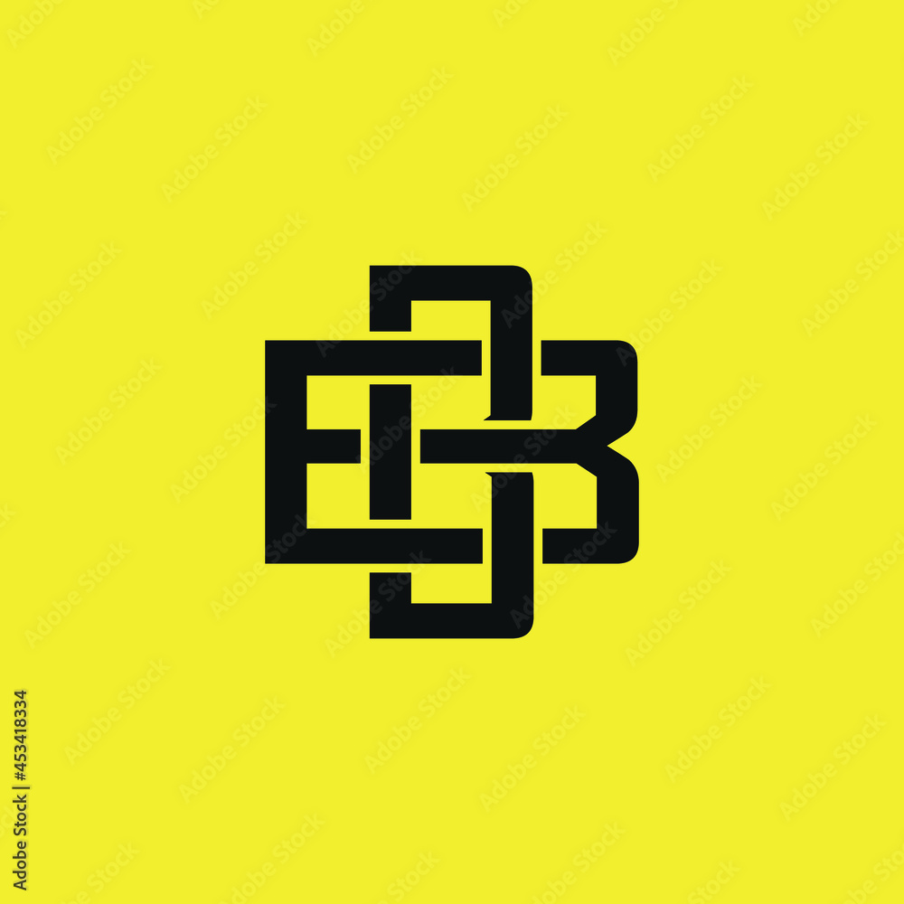 monogram logo of letter bb monogram logo of letter bb