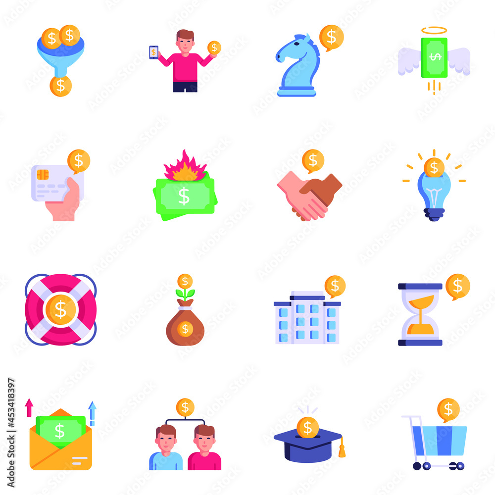 Pixel Perfect Investment and Economy Flat Icons
Pixel Perfect Investment and Economy Flat Icons