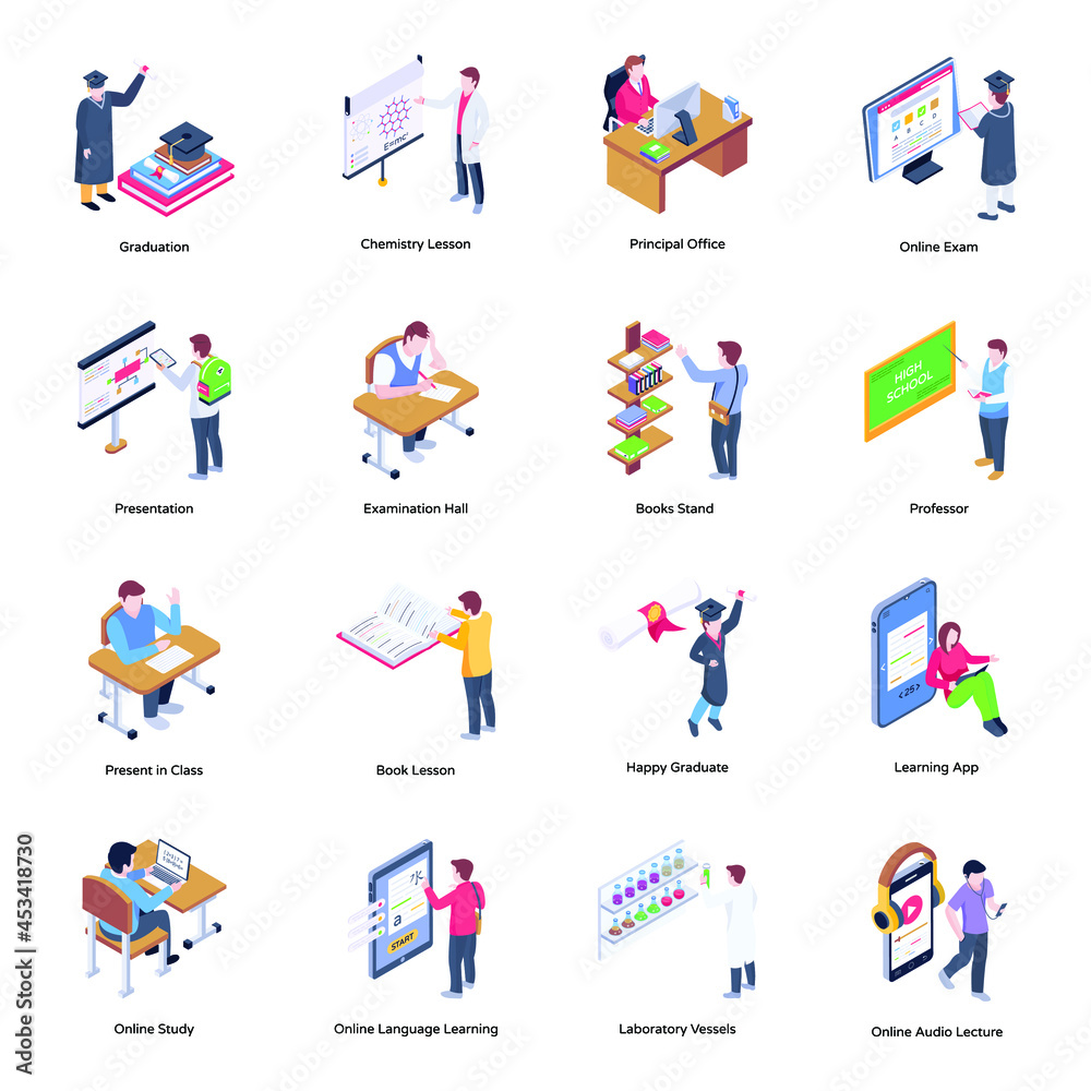 Study Isometric Icons
Study Isometric Icons