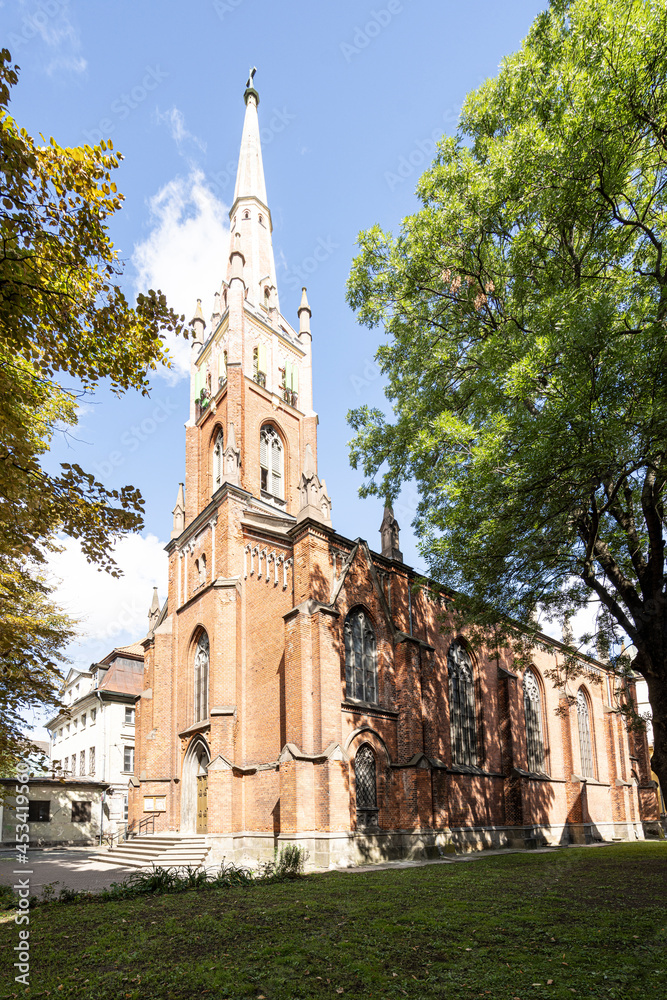 Fototapeta premium St. Saviour's Anglican Church in Riga, Latvia.