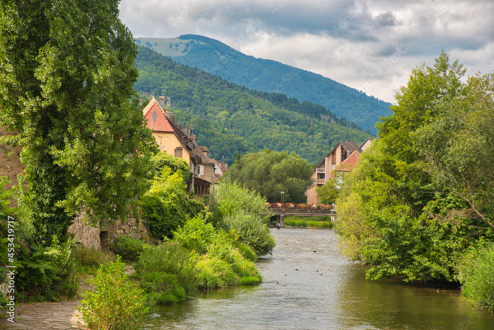 Thann am Fuße der Vogesen in Frankreich