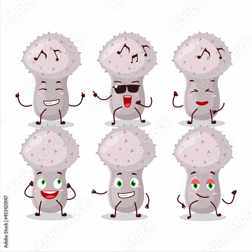 An image of puffball dancer cartoon character enjoying the music