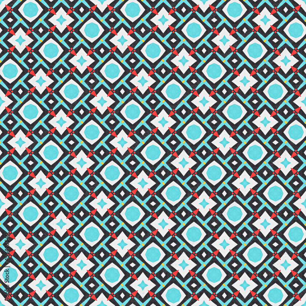 Seamless Geometric Pastel Pattern Abstract
