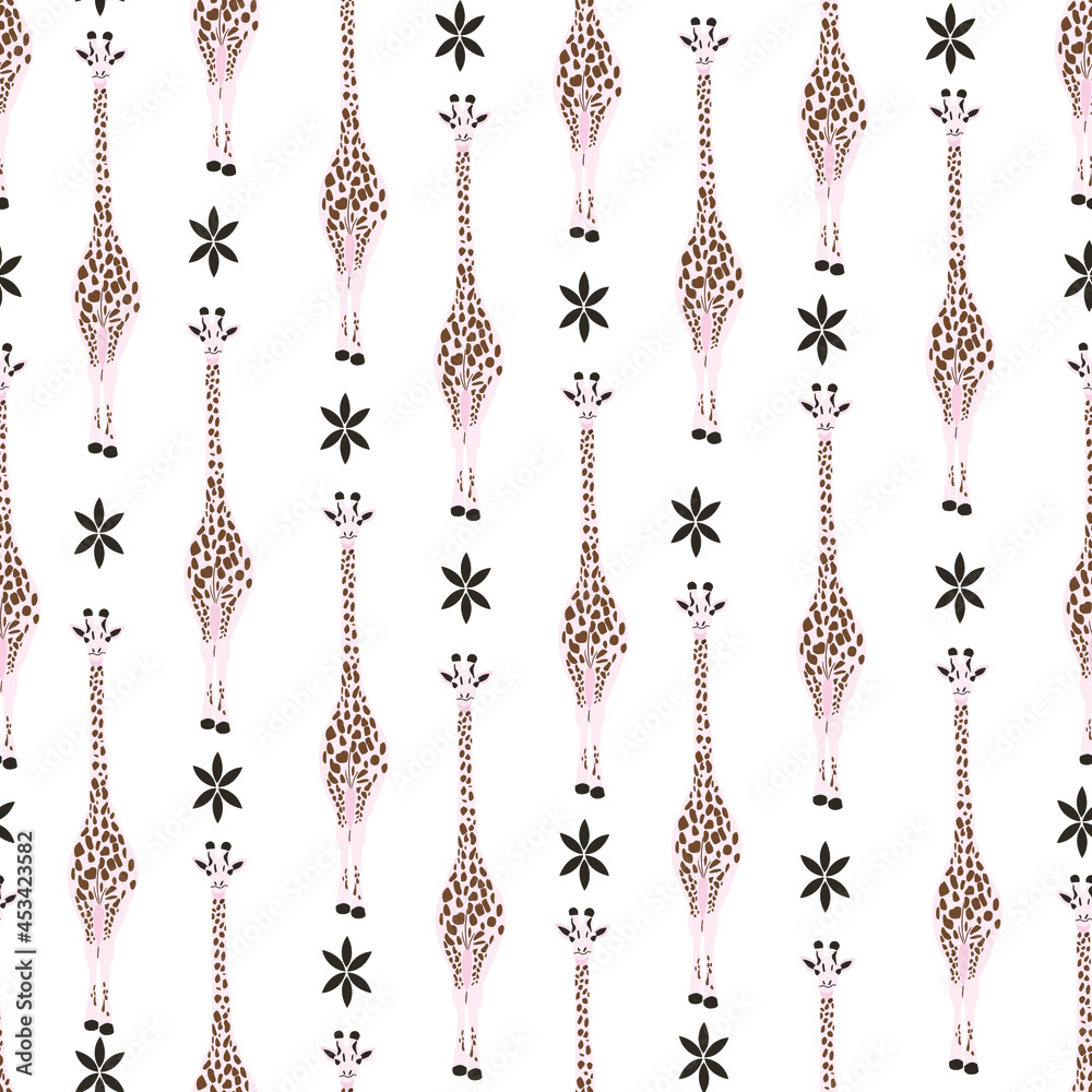 brown giraffe vector pattern design brown giraffe vector pattern design