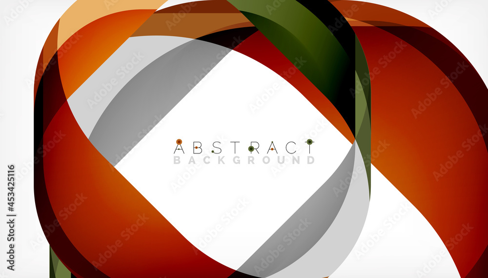Abstract square shape with overlapping waves, minimal geometric background. Vector Illustration For Wallpaper, Banner, Background, Landing Page Abstract square shape with overlapping waves, minimal geometric background. Vector Illustration For Wallpaper, Banner, Background, Landing Page