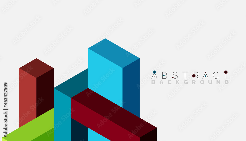 Abstract background. 3d cubes, cubic elements and blocks. Techno or business concept for wallpaper, banner, background, landing page Abstract background. 3d cubes, cubic elements and blocks. Techno or business concept for wallpaper, banner, background, landing page