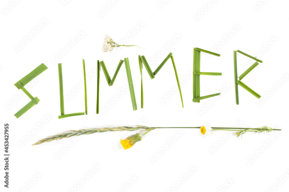 Fototapeta premium unusual word inscription Summer