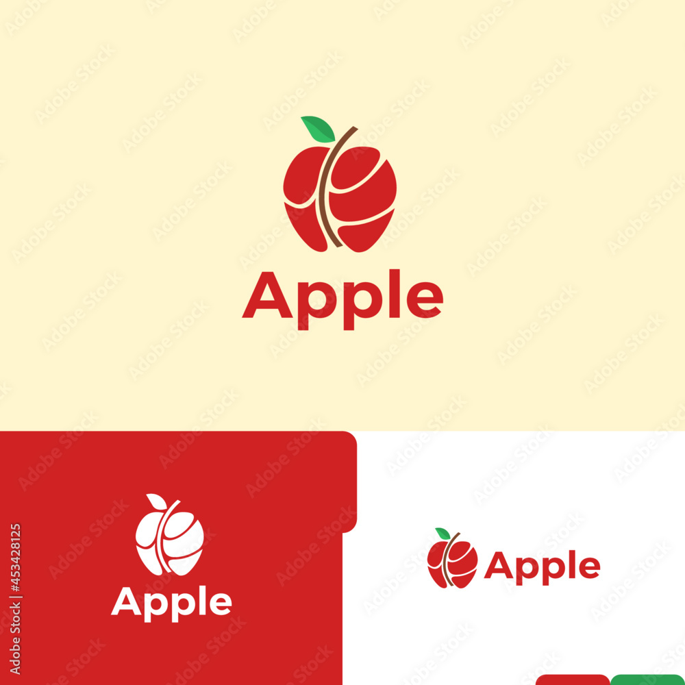 Obraz premium apple logo vector for brand identity