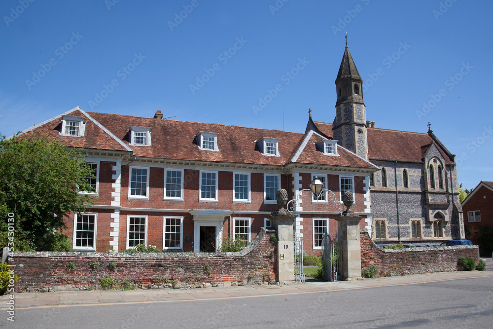 Obraz premium Sarum College in Salisbury, Wiltshire in the UK