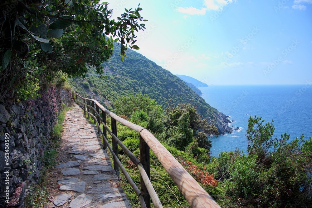 Scenic view of Italian coast - Cinque Terre