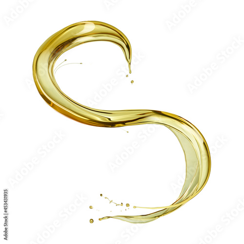 Engine oil or olive oil splashing 