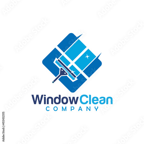 window cleaning logo icon company vector