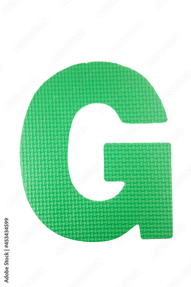 Alphabet foam colorful puzzle pieces on white background. Alphabet foam colorful puzzle pieces on white background.