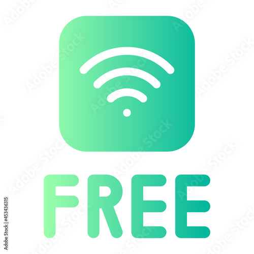free wifi gradient icon