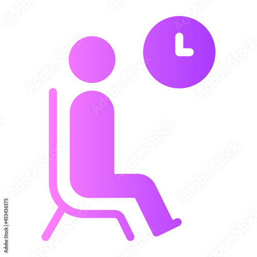 waiting room gradient icon © Barudak Lier