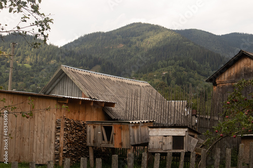 old farm house in the mountains