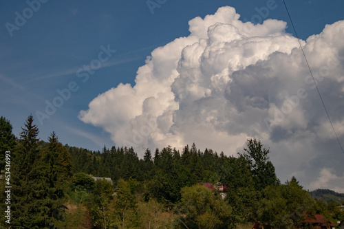 clouds over the mountains