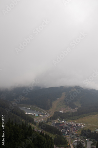 fog over the mountains